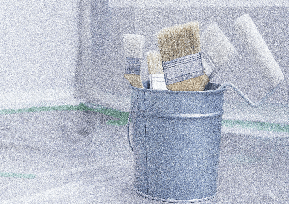 ペンキとバケツ